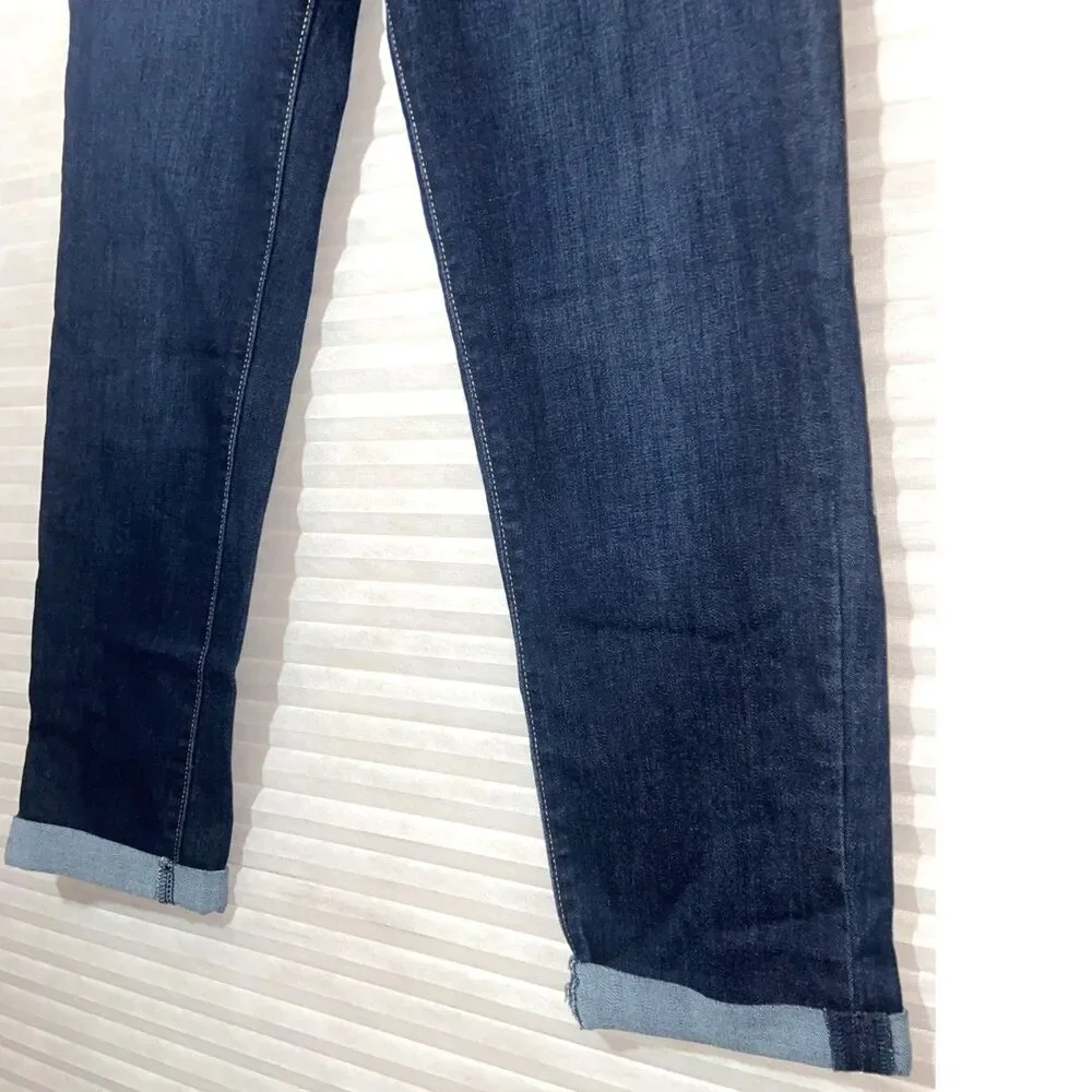 Signature Levi Strauss &co modern slim cuffed size 6-W28 Dark Wash Look GREAT! - Picture 5 of 6